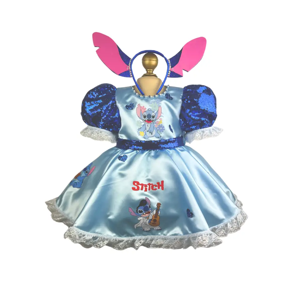 Blue Fun Animal-Themed Dress